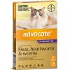 ADVOCATE FOR CATS OVER 4KG - 3 DOSES