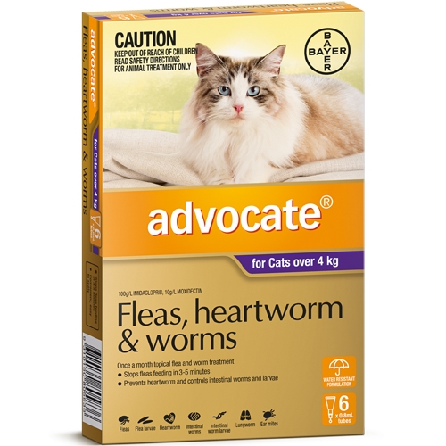 ADVOCATE FOR CATS OVER 4KG - 3 DOSES