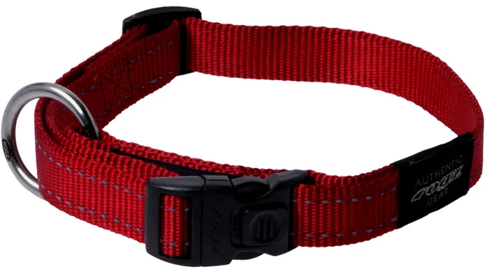 Rogz Fanbelt Collar LARGE - Red