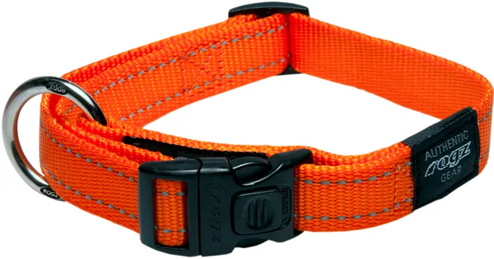 Rogz Fanbelt Collar LARGE - Orange