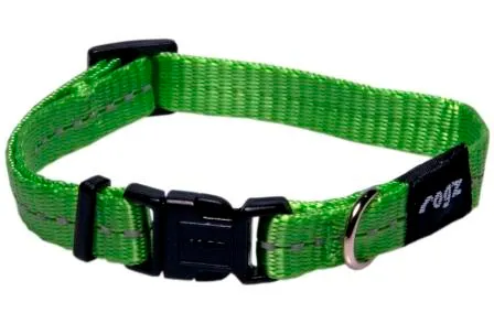 Rogz Nitelife Collar SMALL - Lime