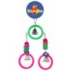 Birdie 3 Plastic Rings with Wooden Blocks 3 Bells