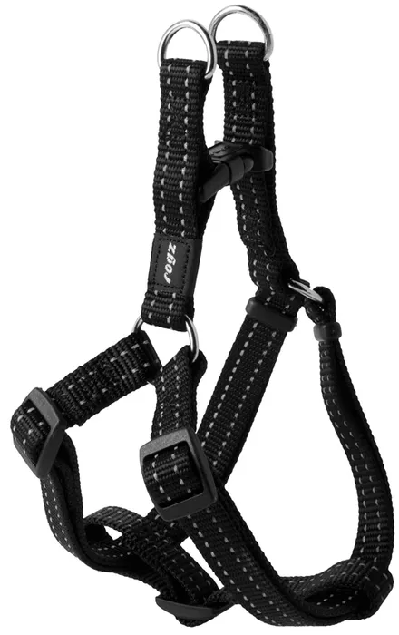 Rogz Snake Step-In Harness MEDIUM - Black