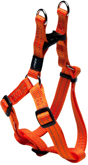 Rogz Snake Step-In Harness MEDIUM - Orange
