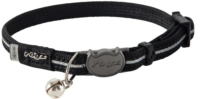 Rogz Alleycat Safeloc Collar 8mm - Black