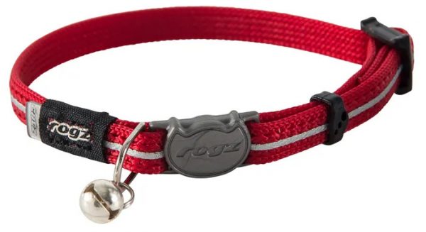 Rogz Alleycat Safeloc Collar 8mm - Red
