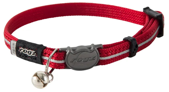 Rogz Alleycat Safeloc Collar 8mm - Red