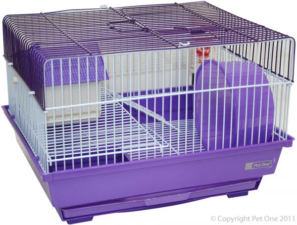 M4 Mouse Cages 34.5x28x24cm Inc Wheel & House