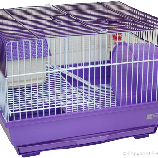 M4 Mouse Cages 34.5x28x24cm Inc Wheel & House