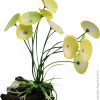 Plastic Plant Narcissus W Log Base Sm