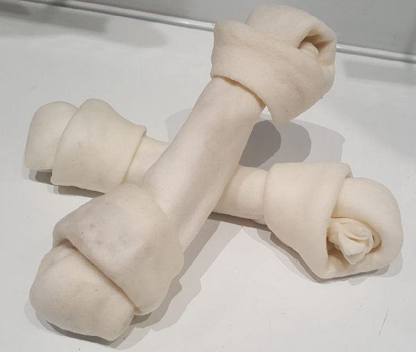 9" Knot Rawhide Bone