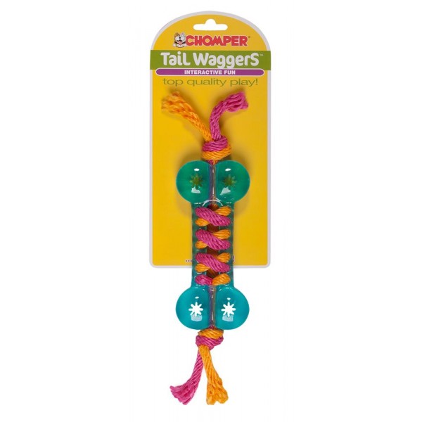 Chomper Treat Bone with Braided Rope