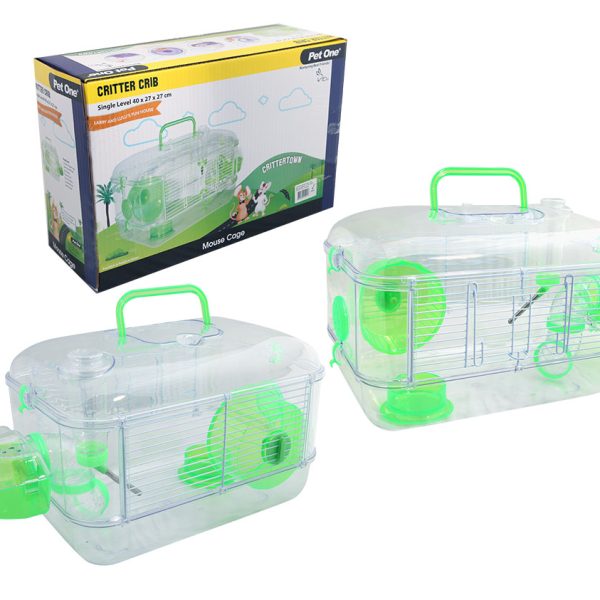Critter Crib Mouse Habitat 1 Level 40L X 27W X 27cm H Green