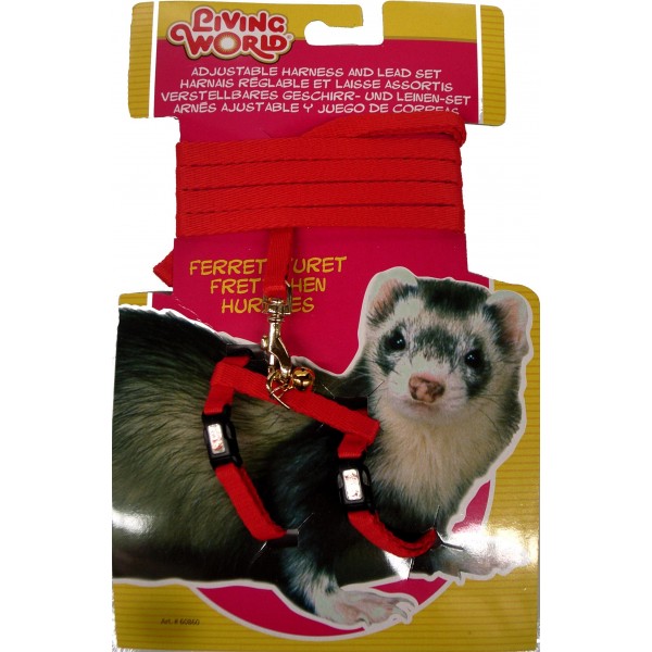 Ferret Harness/Lead Set - RED