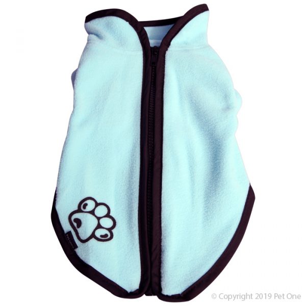 Dog Coat JumpSuit 60cm Heavy Fleece Zip Up Blue