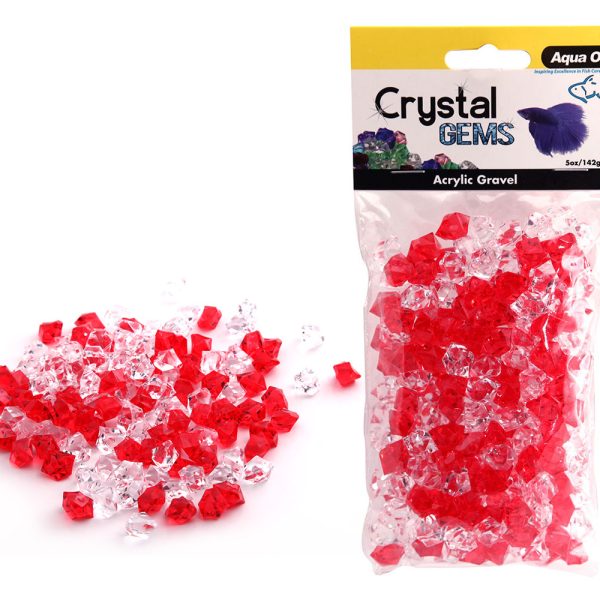Crystal Gems Acrylic Betta Gravel 142g 15mm Fire N Ice