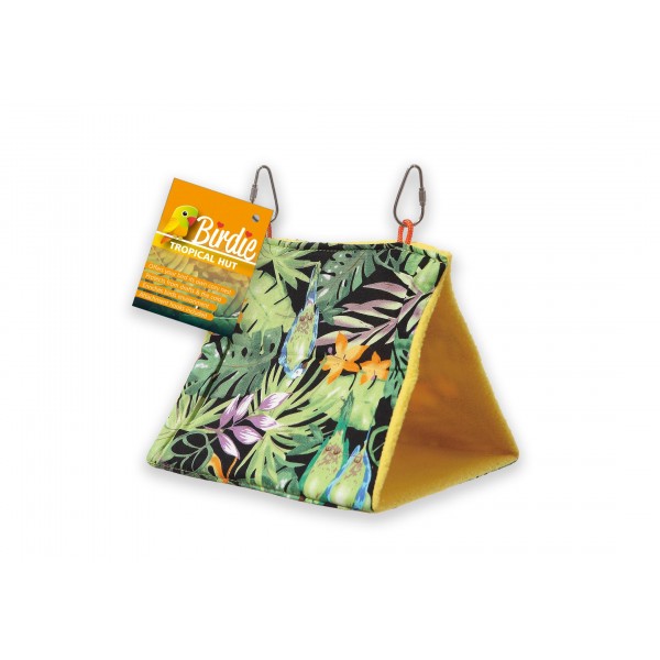 Birdie Tropical Bird Hut Medium 18 x 15cm