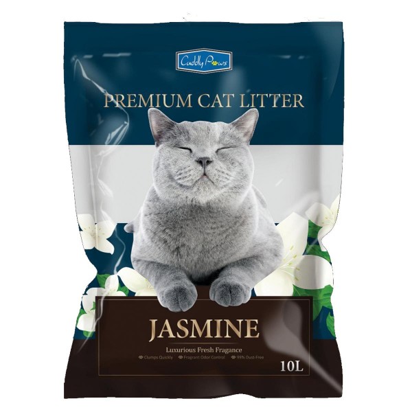 Cuddly Paws Bentonite Cat Litter Jasmine 10ltr