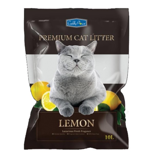 Cuddly Paws Bentonite Cat Litter Lemon 10ltr