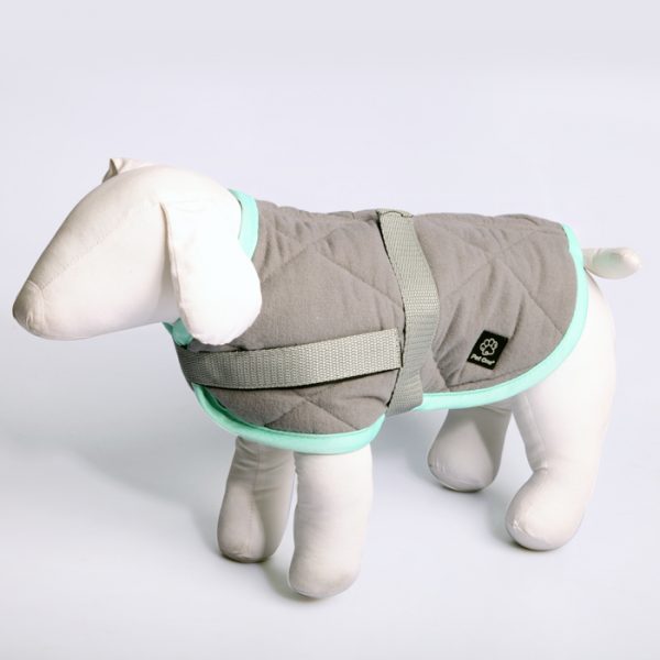 Dog Coat NightSleeper 25cm Grey Turquoise