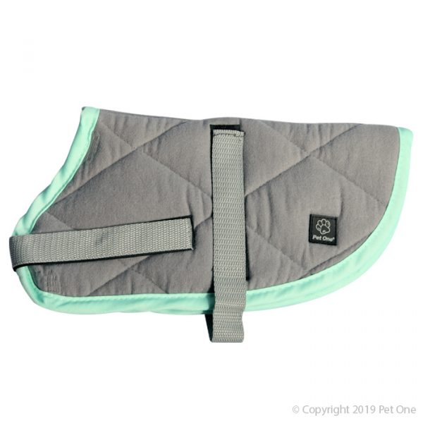 Dog Coat NightSleeper 60cm Grey Turquoise