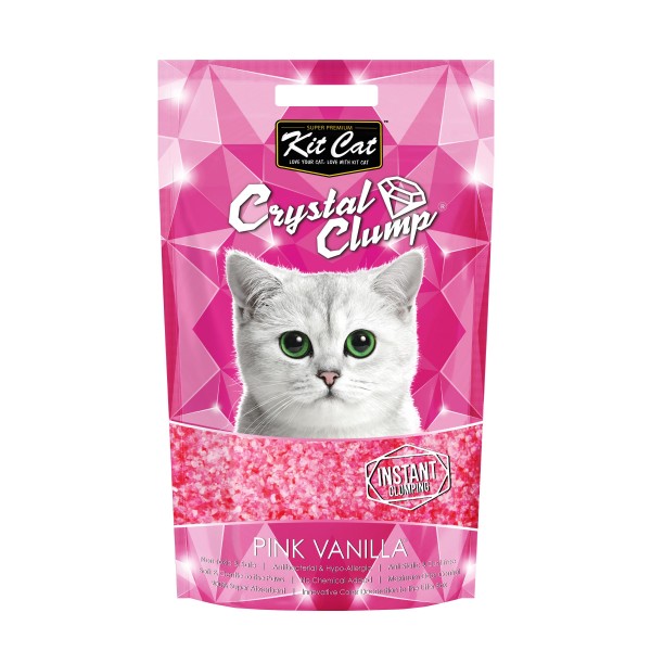 Kit Cat Crystal Clump Pink Vanilla 1.8kg 4 Litre