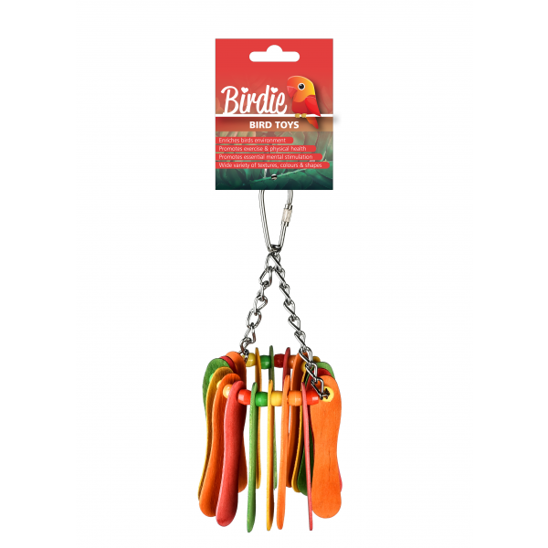 Birdie Rainbow Popsicle Hanging Toy 17 x 8cm