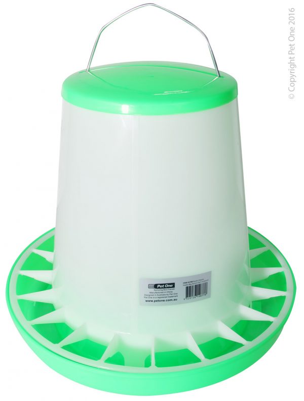 Poultry Gravity Feeder 8kg 36.5cm Dia X 33.5cm H