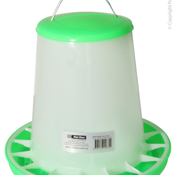 Poultry Gravity Feeder 4kg 28cm Dia X 26cm H