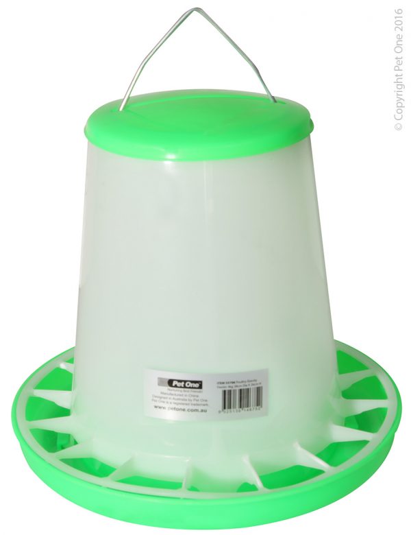 Poultry Gravity Feeder 4kg 28cm Dia X 26cm H