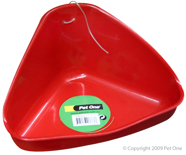 Corner Toilet For Guinea Pig Small 16x10cm Red Blue