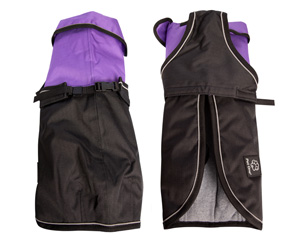 Dog Coat Blizzard 30cm H Duty W Proof Refl Purple
