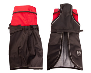 Dog Coat Blizzard 30cm H Duty W Proof Refl red