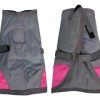 Dog Coat NightWalker 70cm W Proof Refl Grey Pink