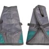 Dog Coat NightWalker 75cm W Proof Refl Grey Teal