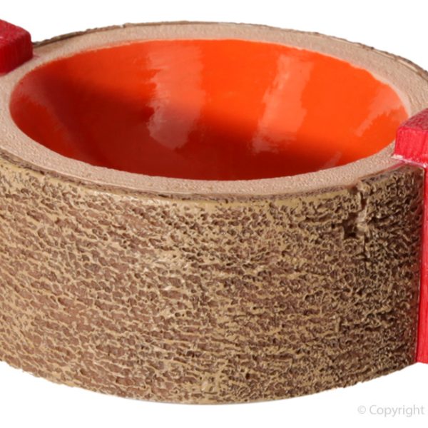 Hermit Crab Round Bowl Orange 6 X7.5x3cm