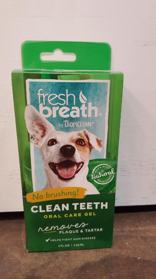 Tropiclean Fresh Breath Clean Teeth Oral Care Gel Removes Plaque and Tartar
