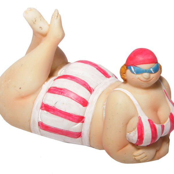 Ornament Swim Woman 8.6x4.5x5.6cm
