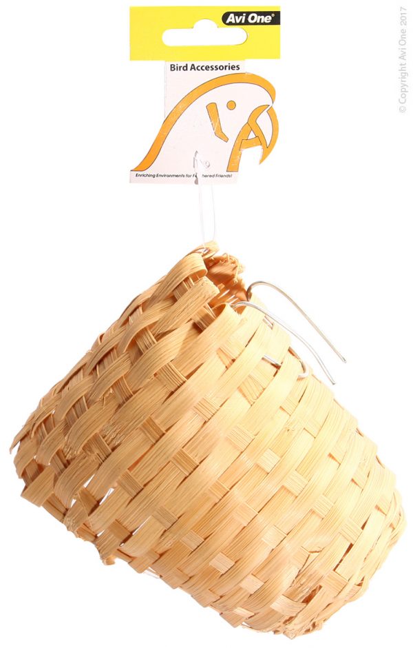 Bird Nest (finch) Wicker With Hanging