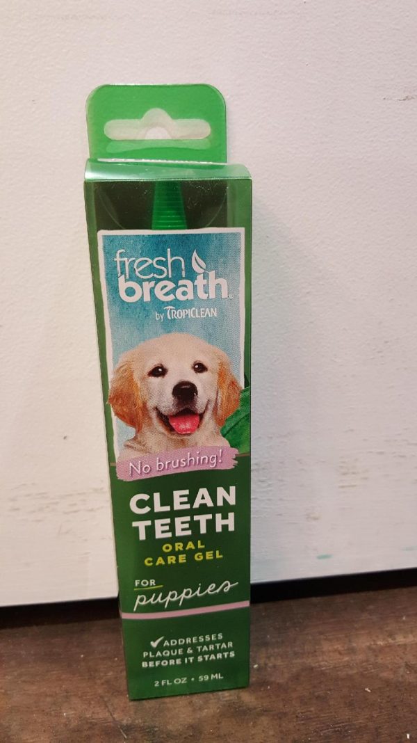 Tropiclean Fresh Breath Clean Teeth Oral Care Gel for Puppies