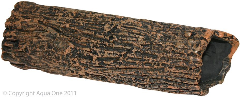 Ornament Log Hollow Sm 16x4.8x8cm