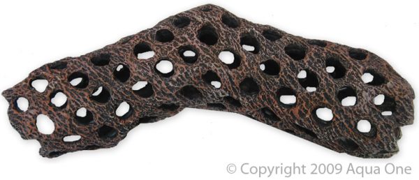 Ornament Log With Holes 22.5x9x6cm