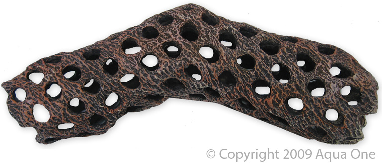 Ornament Log With Holes 22.5x9x6cm