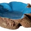 Hermit Crab Tree Stump Bowl Blue Large 14 X10x3cm