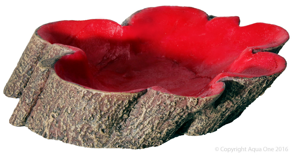 Hermit Crab Tree Stump Bowl Red Small 10 X7.6x3cm