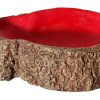 Hermit Crab Tree Stump Bowl Red Large 14 X10x3cm