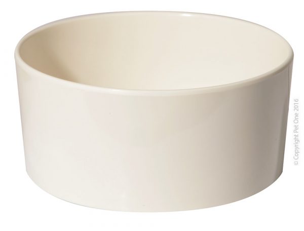 Bowl Melamine Small Animal Small 13cm Dia X 6.5cm H White