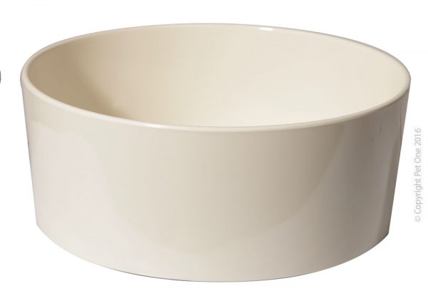 Bowl Melamine Small Animal Medium 17cm Dia X 7cm H White