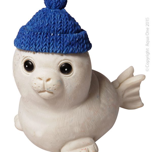 Ornament White Seal 6x4.6x7cm