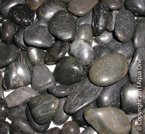 Decorative Gravel Natural Polished Stone - 5kg BLACK